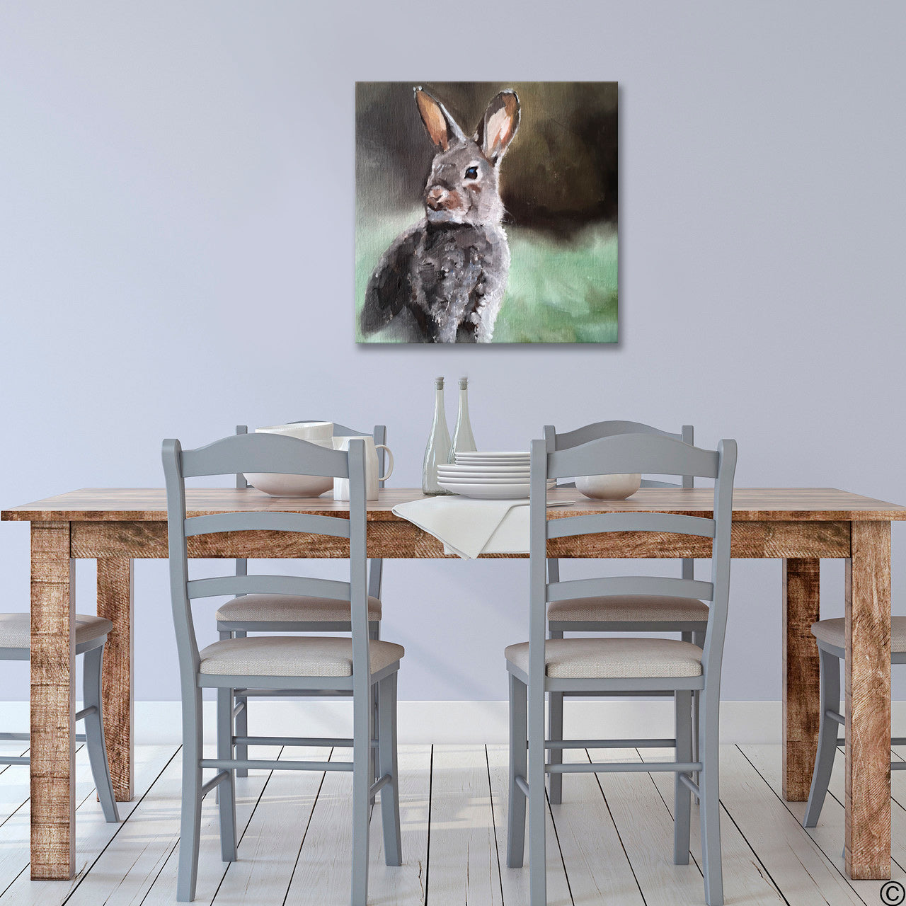 Rabbit - Canvas Wall Art Print – James Coates Artist